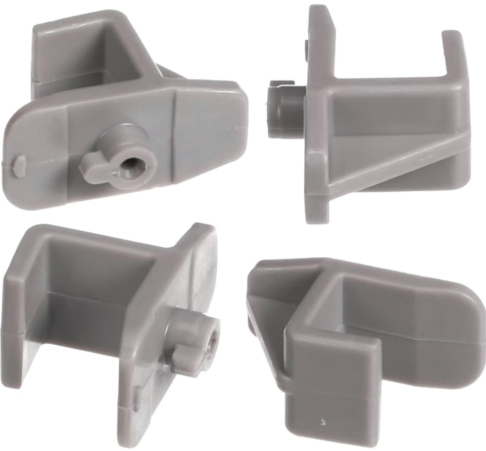 Replacement Shelf Clips for Freezers and Refrigerators, Gray Plastic Shelf Clips