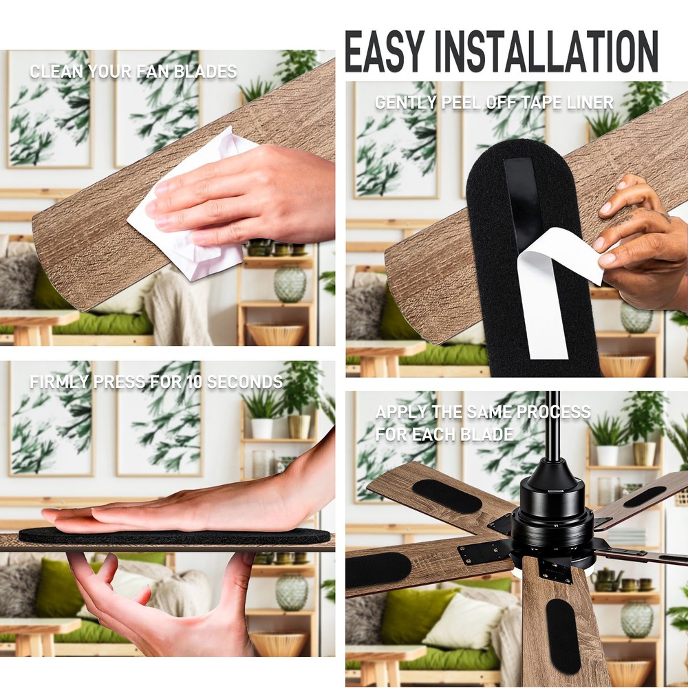 3MM Ceiling Fan Filter Activated Carbon Air Filter Universal Ceiling Fan Blade