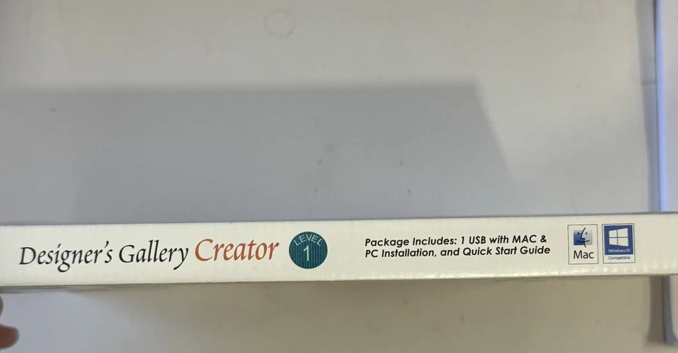 DESIGNER'S GALLERY CREATOR 1 ENTRY LEVEL DIGITIZING SOFTWARE EMBROIDERY SOFTWARE