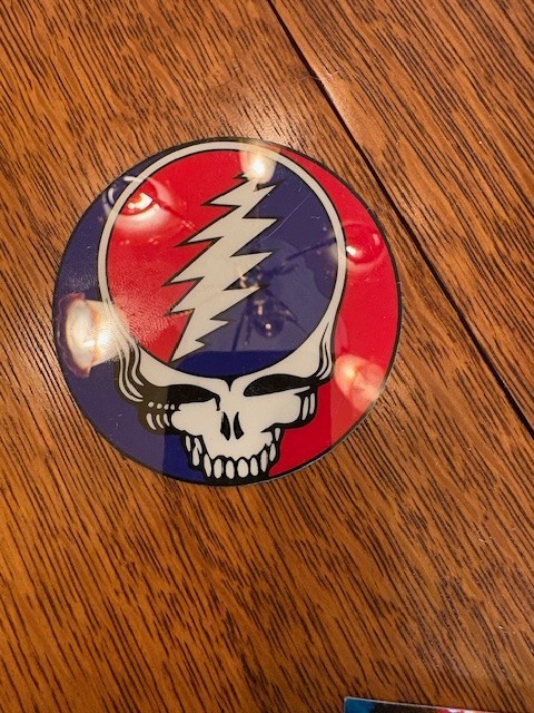 Grateful Dead Bundle ; 3 AUTHENTIC HANDBILLS, 3 DEADHEAD STICKERS(1 LARGE), +