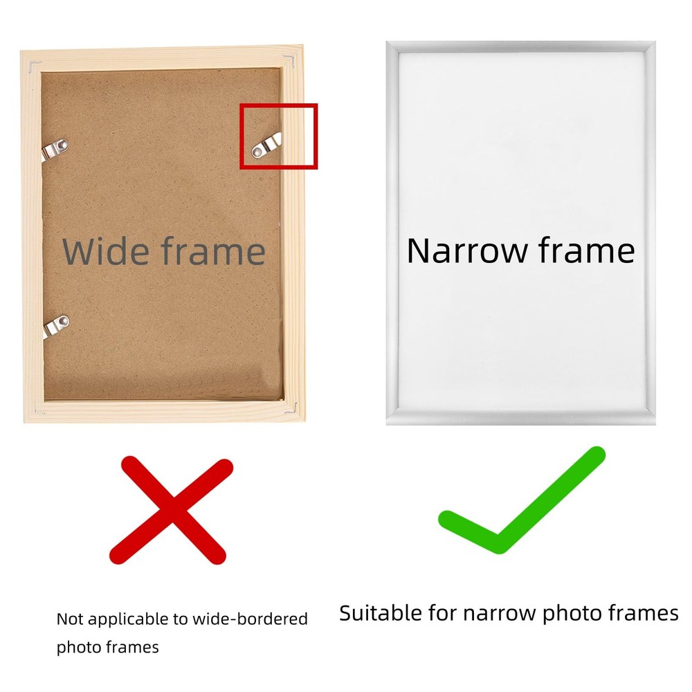 10 Pack Easel Back for Picture Frame, 4 x 6 Inch Replacement Picture Frame Ea...