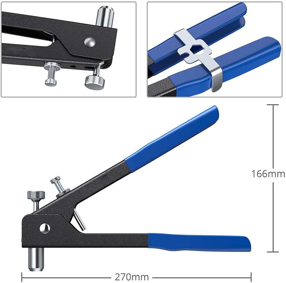 86Pcs Threaded Nut Rivet Gun M3-M8 Insert Tool Riveter Rivnut Nutsert Riveting