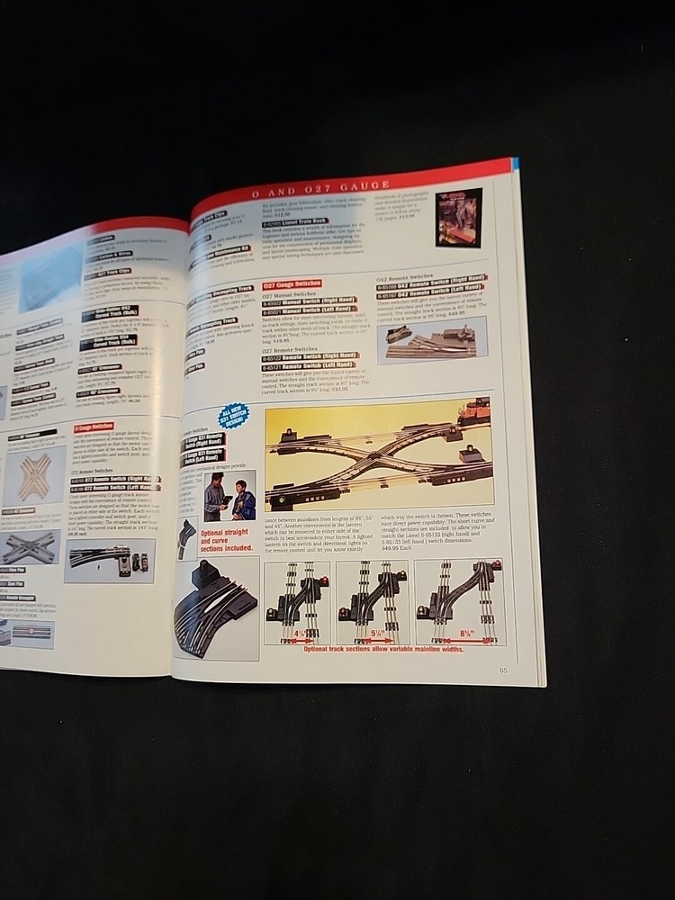 Lionel Train 1995 Full Catalog & 1995 Stocking Stuffers 1996 Spring Release