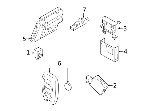 Genuine Subaru Keyless Entry Transmitter 88835FL032
