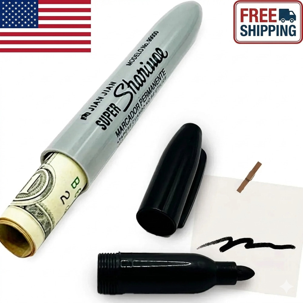 Secret Stash Pen – Hidden Compartment Marker Diversion Safe – Discreet Storage
