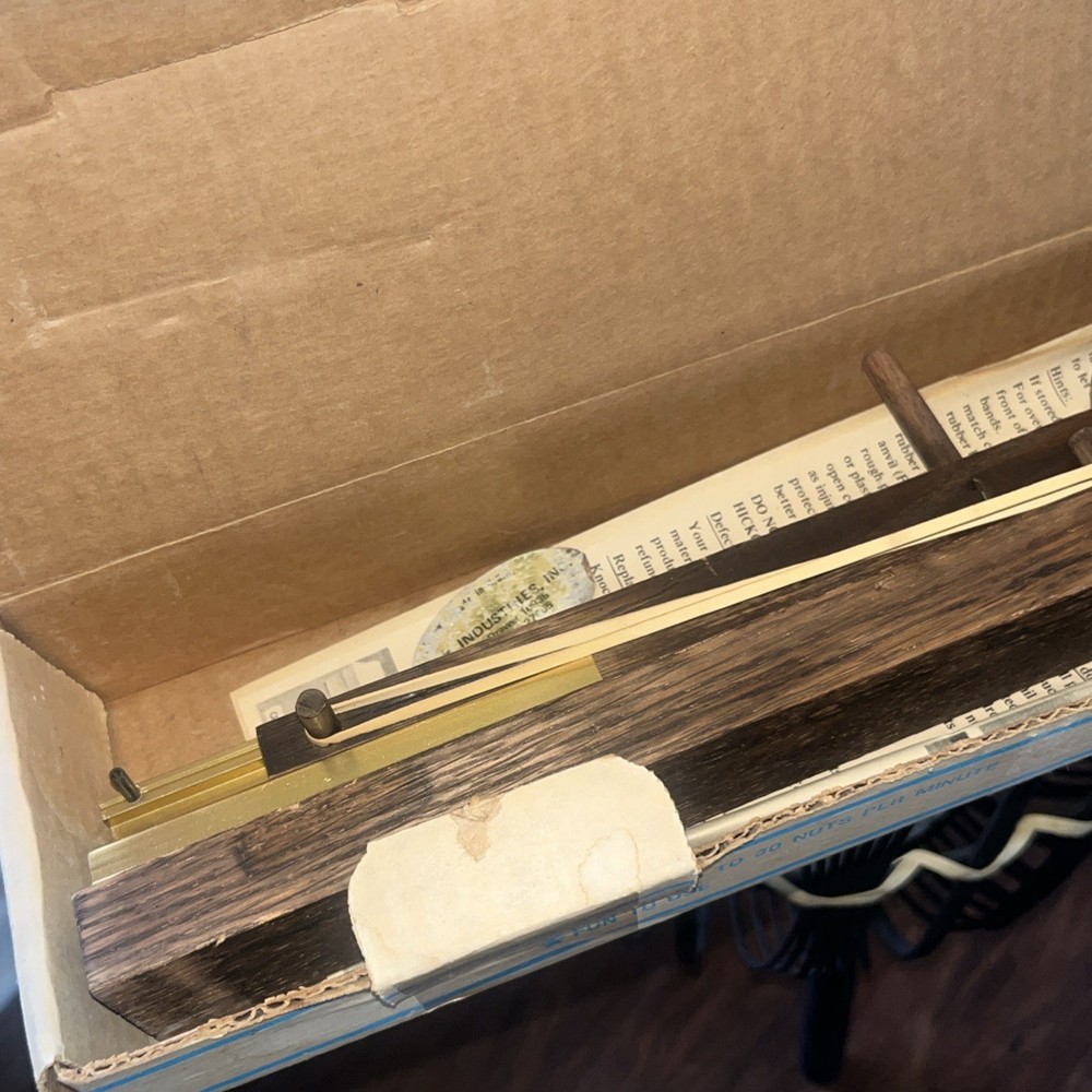 Vintage TEXAS NATIVE INERTIA NUTCRACKER MODEL #7141 Original Box & Instructions