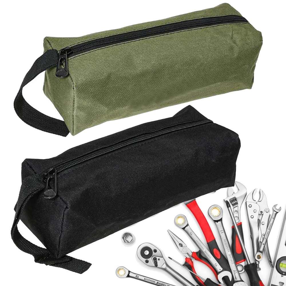 Tool Pouch Bag 2 Pcs Canvas Tool Pouch,Multi-Purpose Tool Bags, Multi-Purpose...