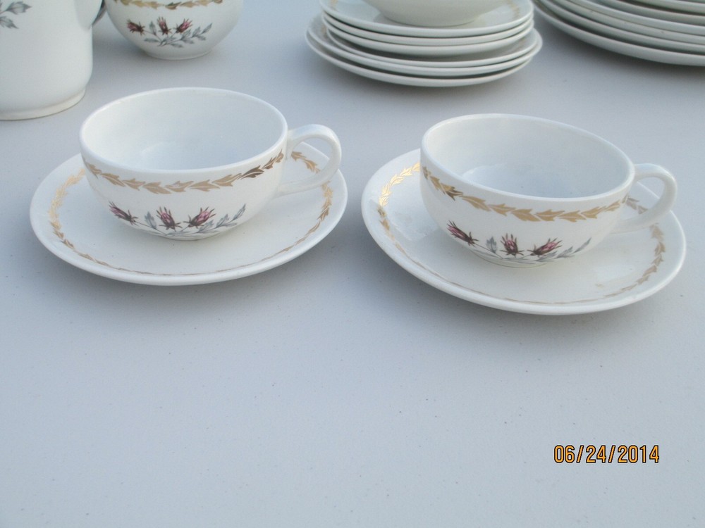 ROYAL WHISPER CUPS & SAUCER SET 2 SETS