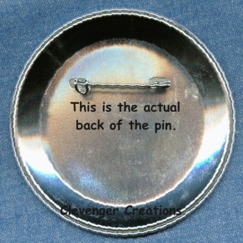 NO BLOOD TRANSFUSION - vest button w/pin back