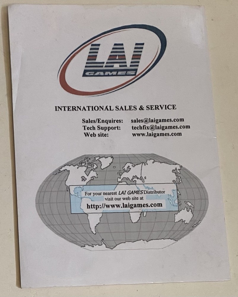 LAI Stacker arcade game operators manual