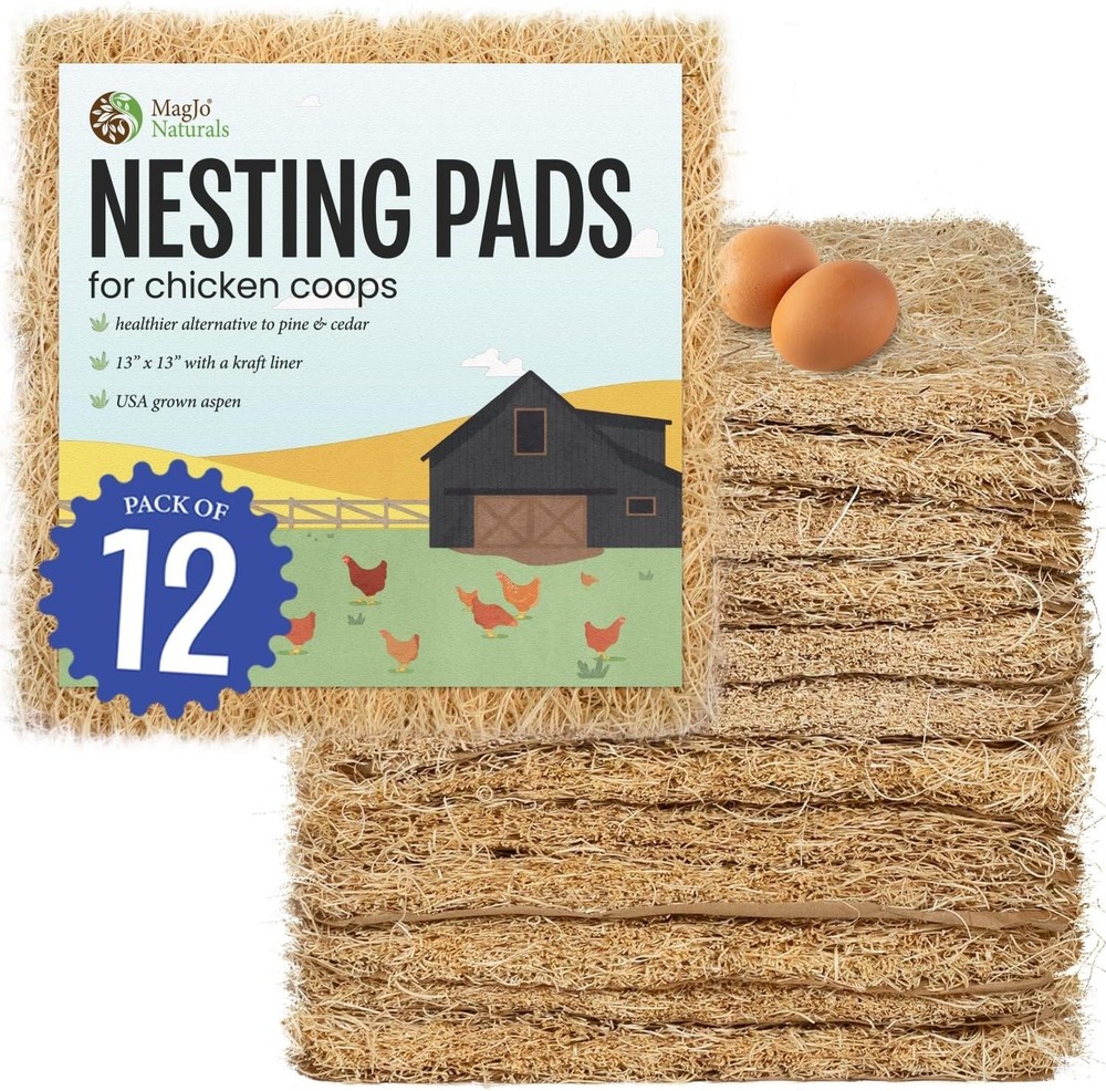 Aspen Nesting Liners 12 Pack Chicken Coop Bedding Egg Cushion & Clean