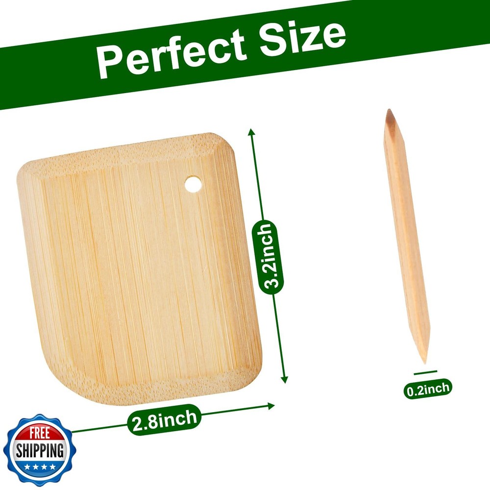 Bamboo Pan Scraper, Pot Scraper, Food Scraper, Kitchen Scraper To