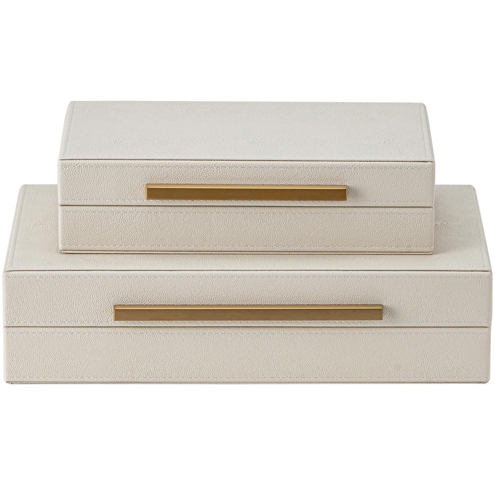 Faux Leather Large Modern Stackable Nesting Jewelry Box with Lids Organizer R