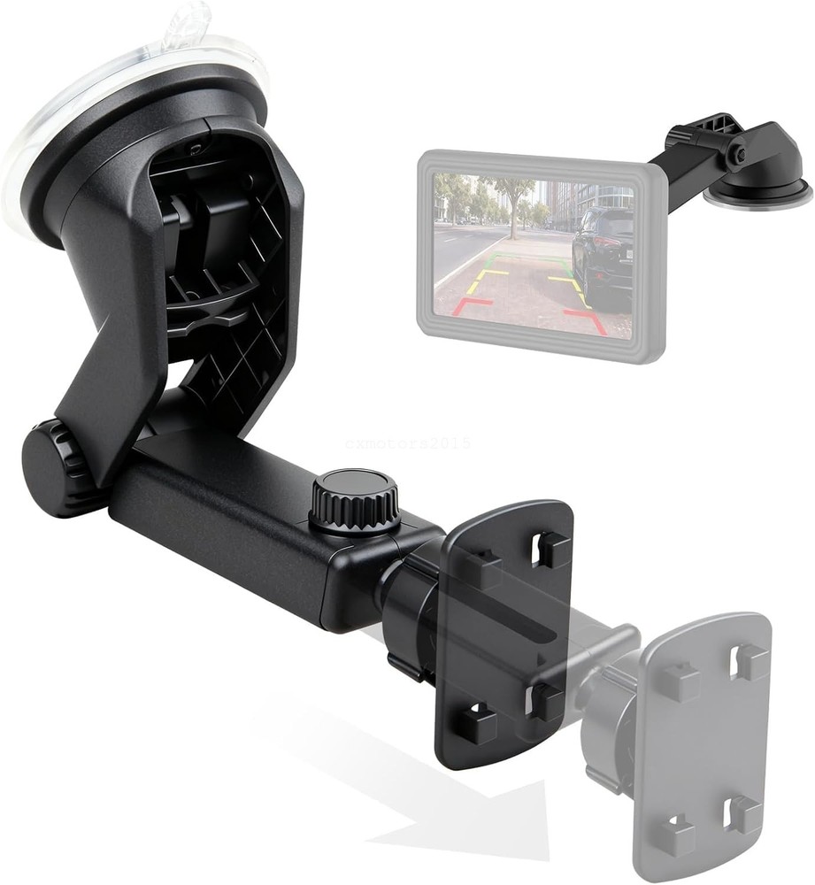 7-11" CarPlay Screen Suction Cup Mount 4-Tab Bracket Windshield Dashboard Holder