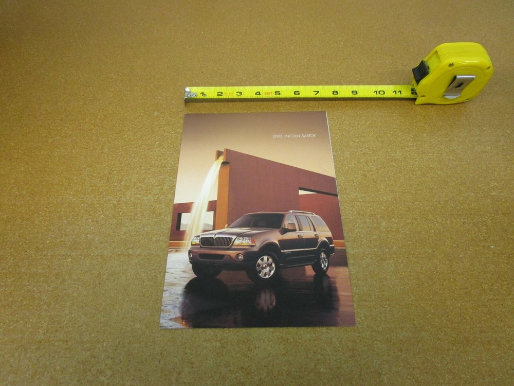 2003 Lincoln Aviator sales brochure 4 pg folder ORIGINAL