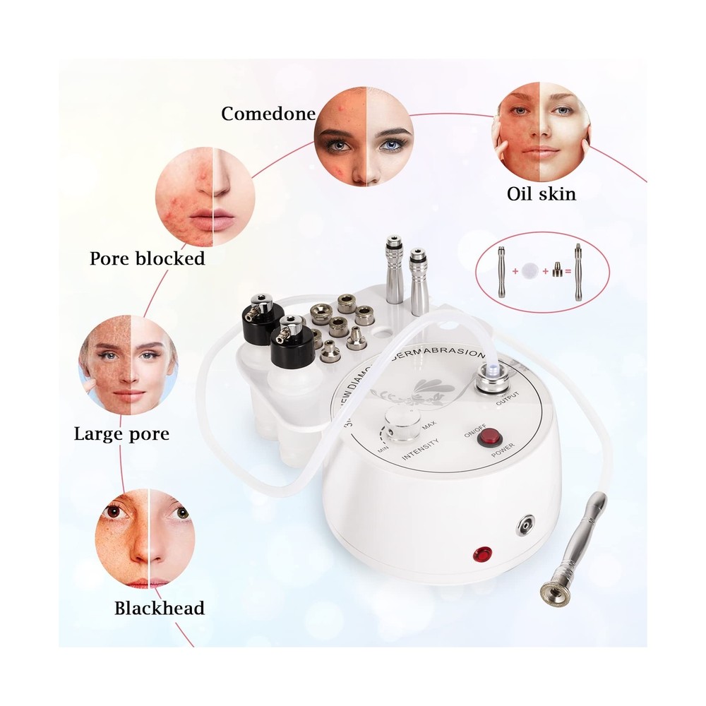 3 in 1 Diamond Microdermabrasion Machine, Professional Microdermabrasion Devi...