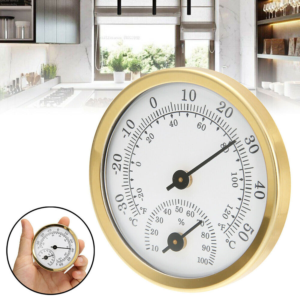 Mini Analog Thermometer Hygrometer Humidity Meter Room Indoor Temperature US##