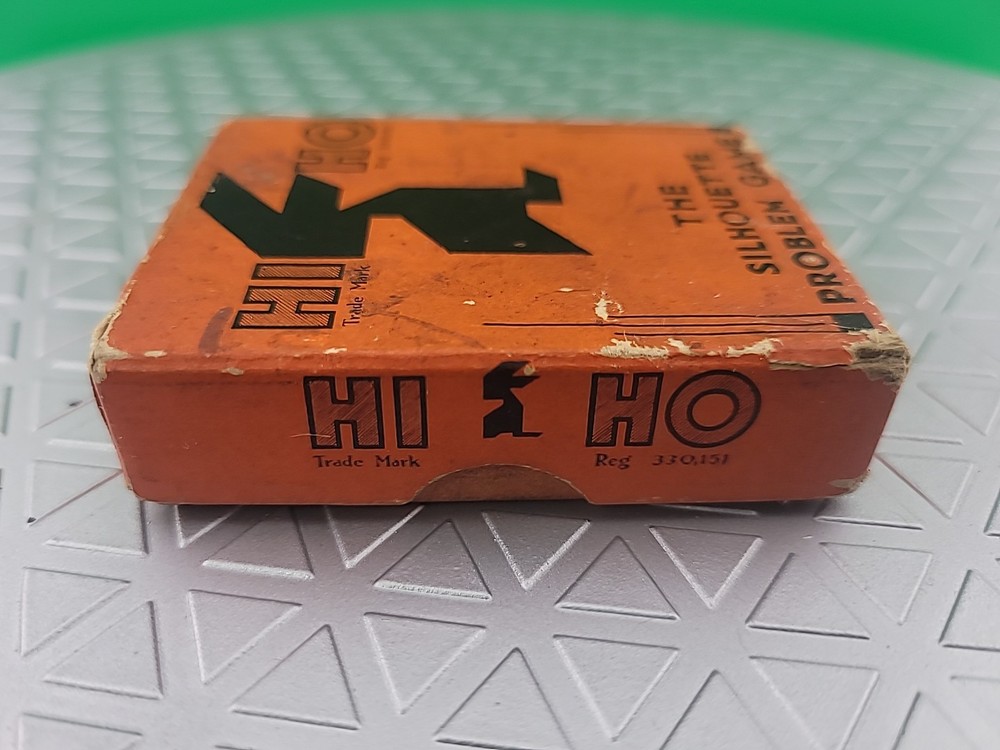 Vintage 1932 Hi-Ho Silhouette Problem Game Complete Orig. Box With Instructions