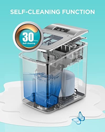 Ice Makers Countertop - Portable Ice Maker Machine for Countertop, Make 26 lb...