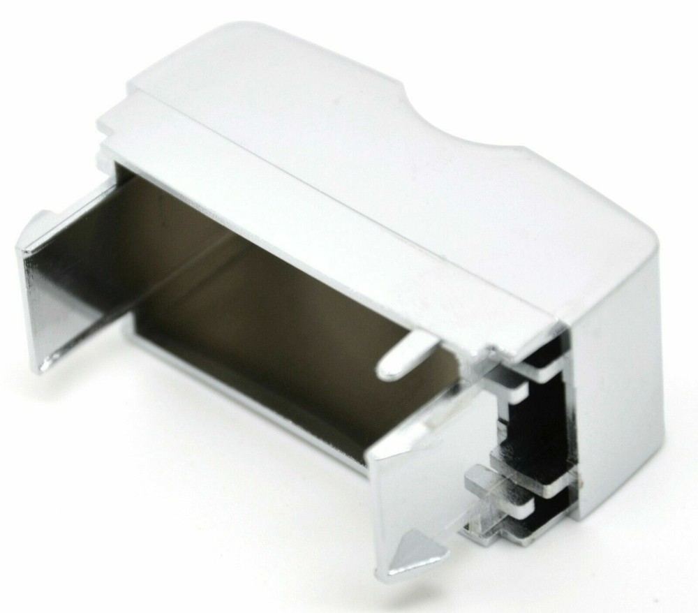 Switch insert 2 hole blank chrome plastic Freightliner Cascadia 2008 & up dash