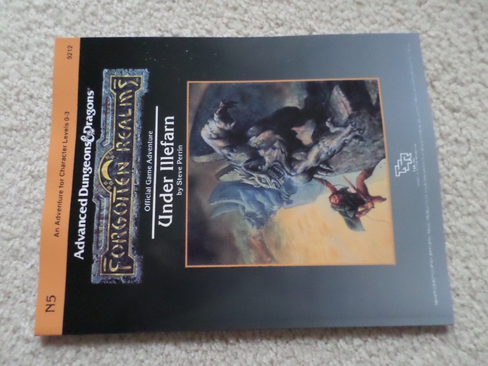 Under Illefarn  N5  Dungeons & Dragons  adventure module