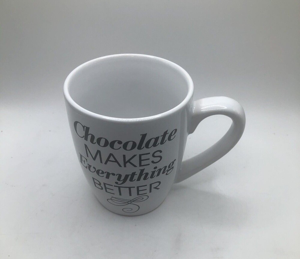 Hershey's " Chocolate Makes Everything Better " Coffee Mug Cup Hot Cocoa