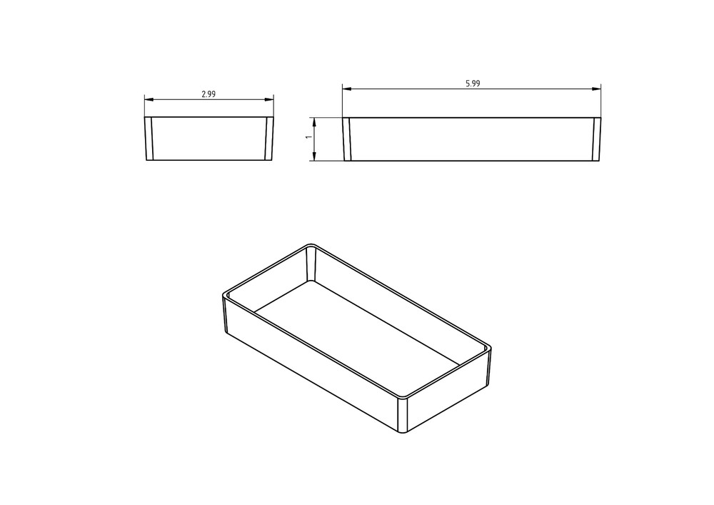 32pc 3x6" Drawer Organizer Bins Modular Storage Hardware Craft Toolbox System