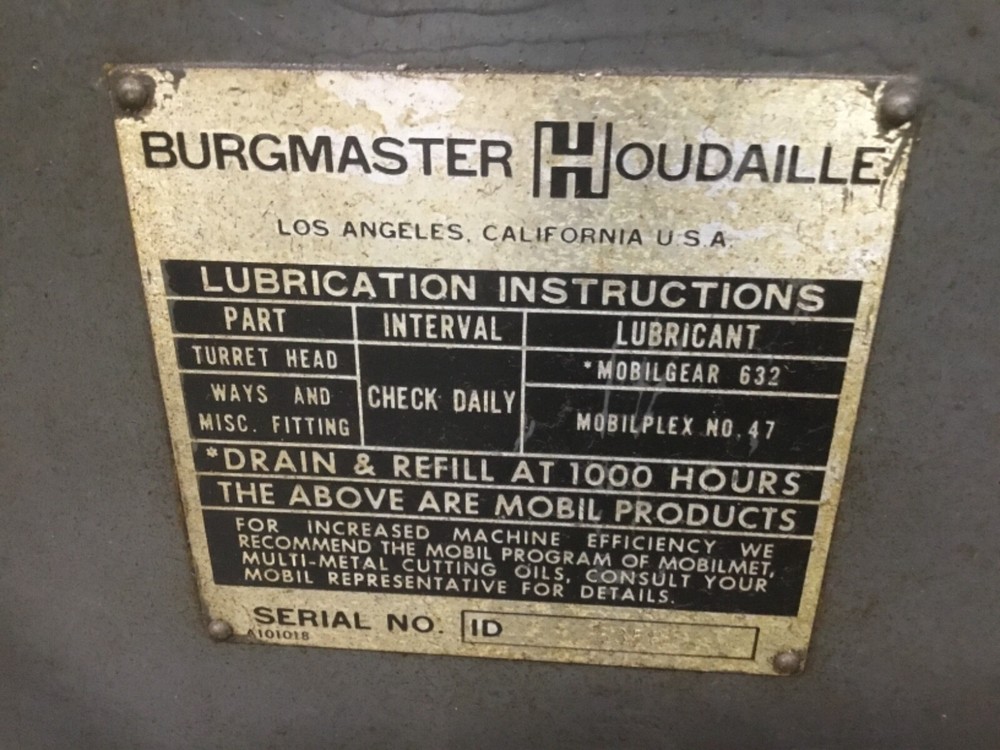 BURGMASTER SIX SPINDLE TURRET DRILL #53LK FML