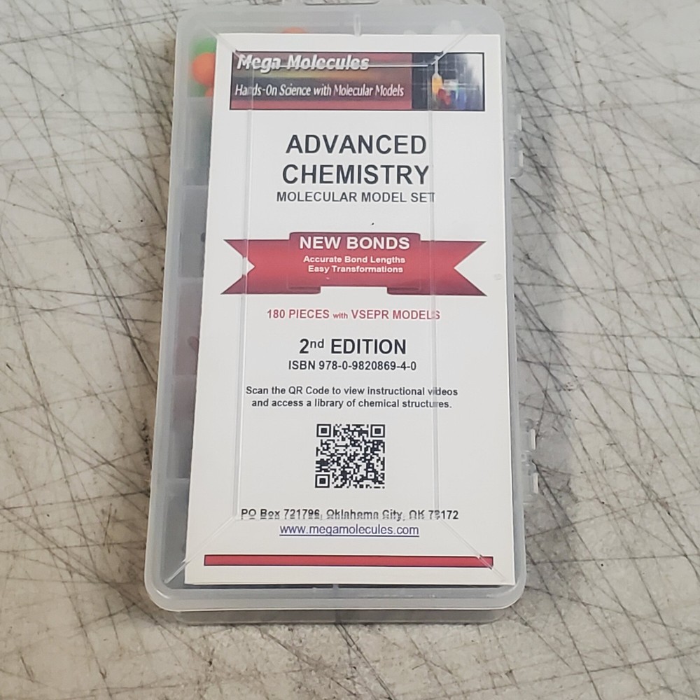 Mega Molecules Advanced Chemistry 2nd Edition Model Set Science 180 Pieces