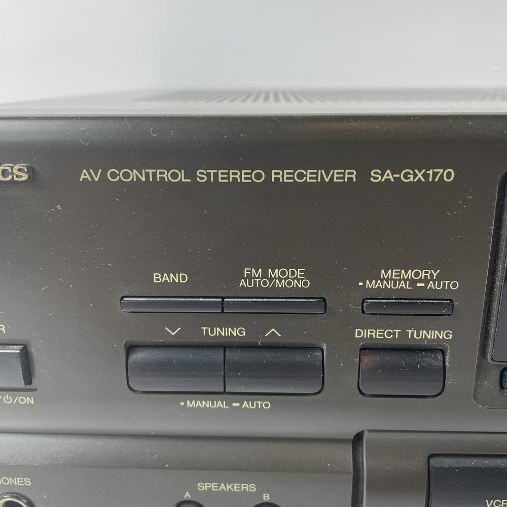Technics 1994 SA-GX170 AV Control Stereo Receiver w/phono input TESTED Works