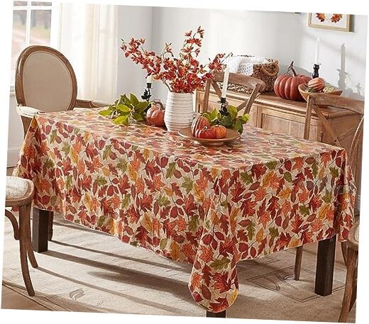 Thanksgiving Leaves are Falling 102" x 60" (Rectangular) Leaves Are Falling