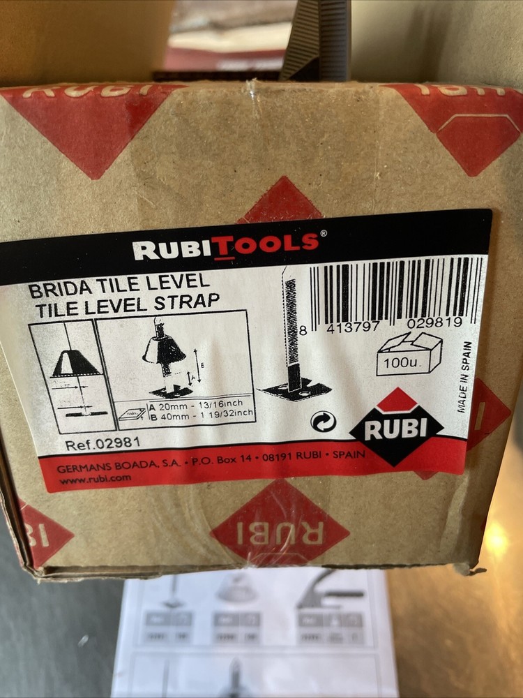 Rubi Tile Level Straps (100 Pcs.) No Caps