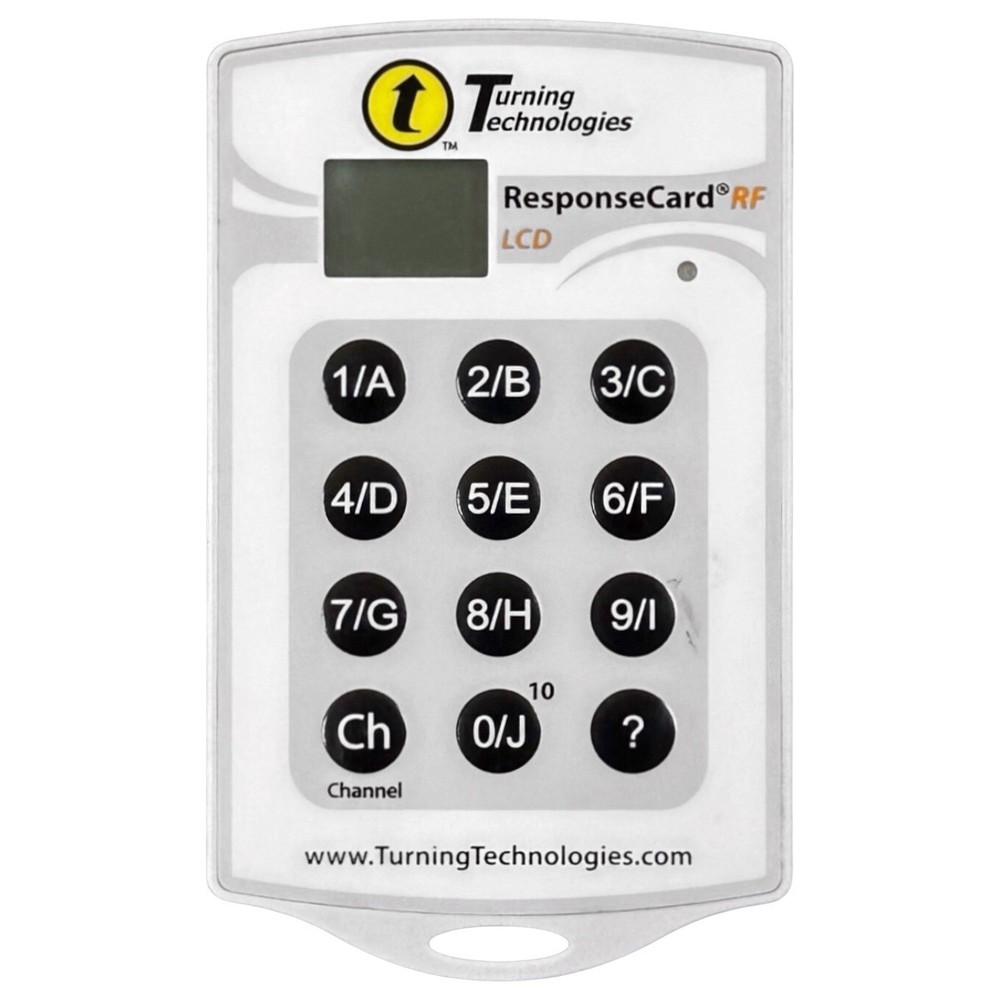 Turning Technologies Response Card RF LCD RCRF-03 Programmable Clicker