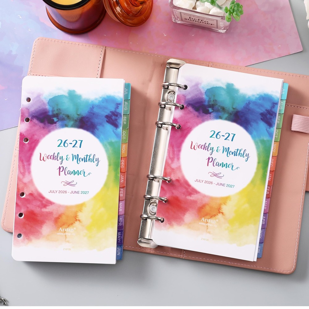 Planner Refills 2026-2027 - Inserts, Small, Multicolored