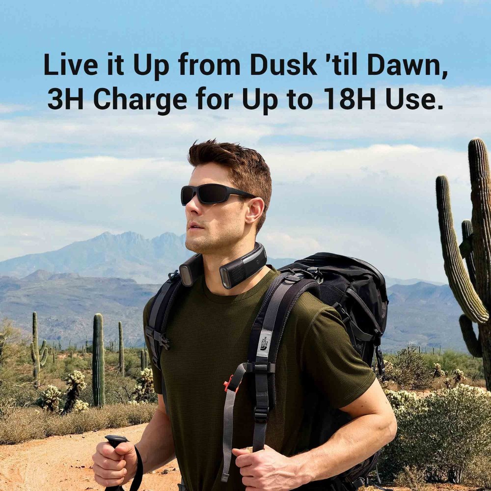 Torras Coolify2 Neck Fan Air Conditioner, 5000mah, 3 Mode,NTC smart control