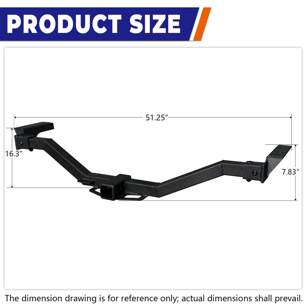 Class 3 Trailer Hitch 2" Receiver for 11-19 Explorer 13-17 Interceptor Black
