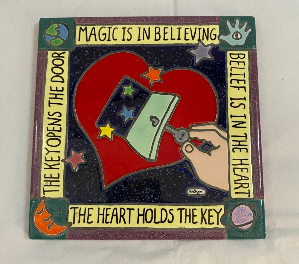 Irene Otis Magic is Believing Tile Wall Hanging