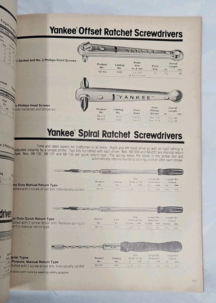 1982 Stanley Tools Catalog 11" x 8-1/2"
