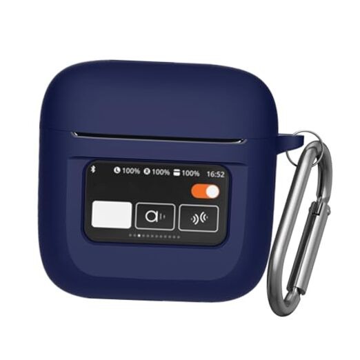 Case Compatible with JBL Tour Pro 2, Soft Silicone Scratch/Shock Resistant Navy