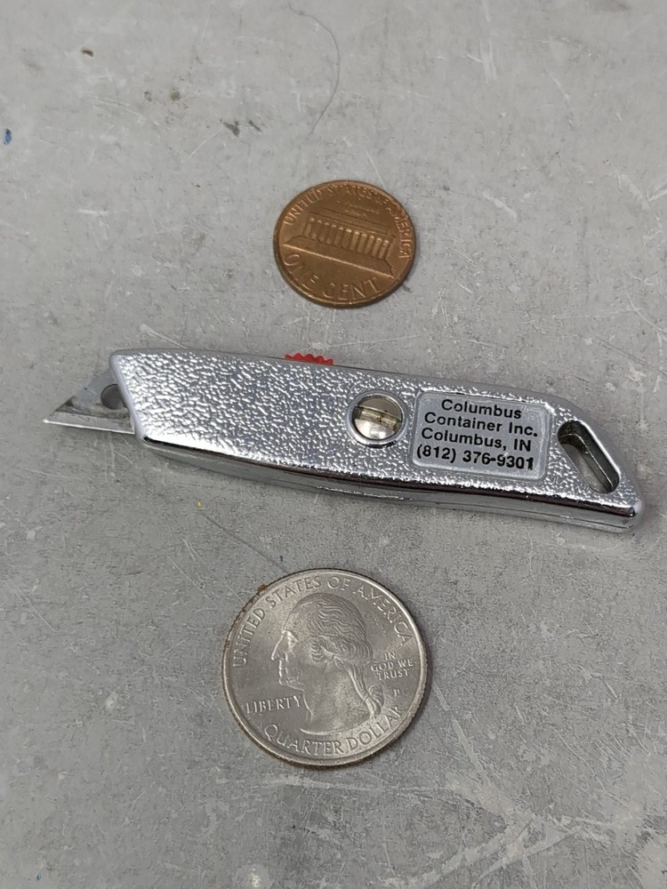 Advertising Utility Knife Micro Mini Small Razor Cutter Metal Handle