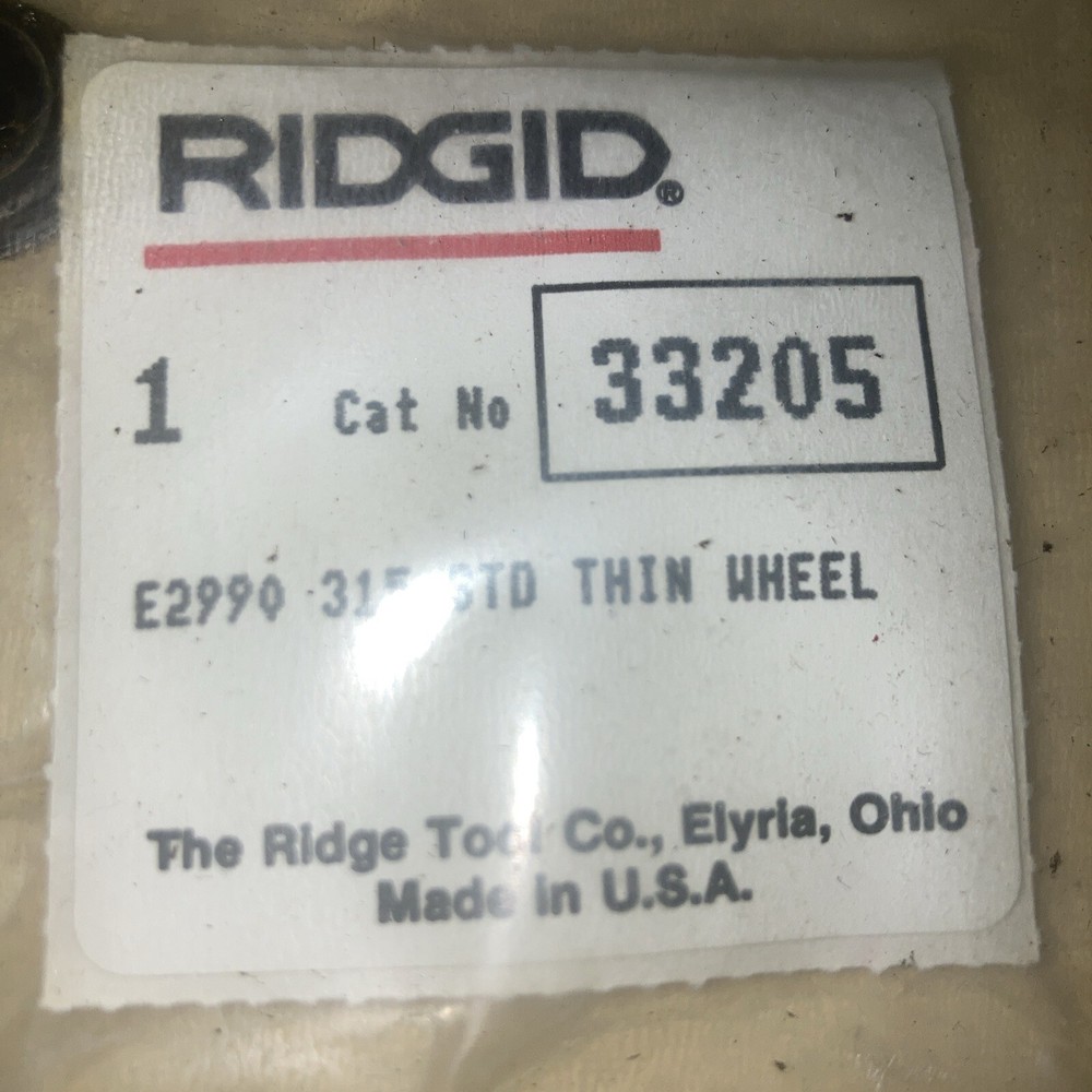Ridgid 33205 Cutter Wheel