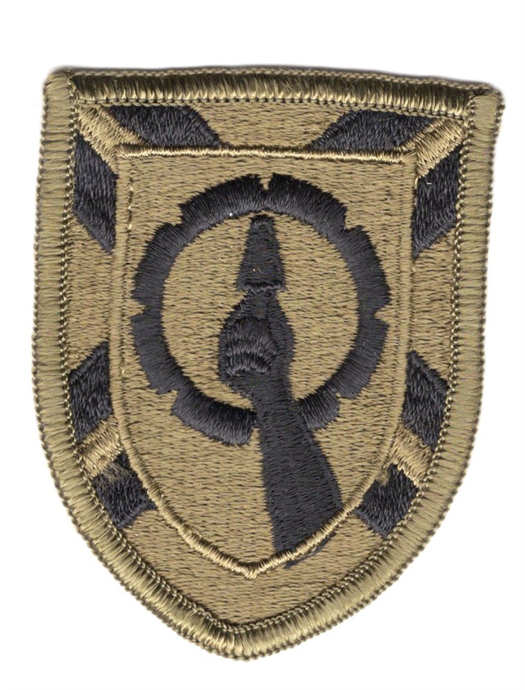 Army Patch:  121st Army Reserve Command - subdued, merrowed edge