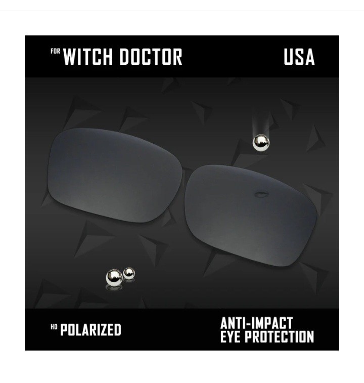 RAWD Replacement Lenses for ARNETTE WITCH DOC Sunglasses POLARIZED/ Mirrored BLK
