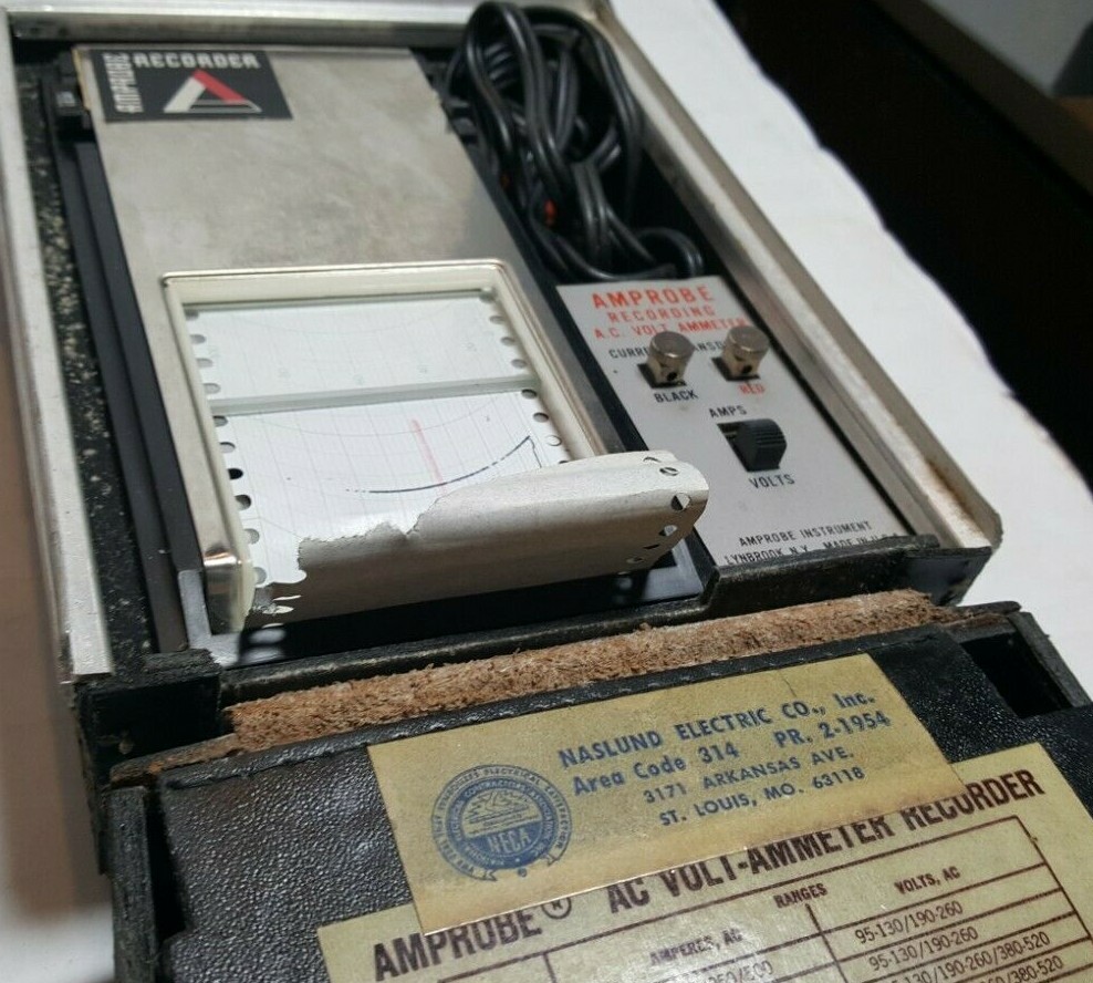 Vintage Amprobe AC Current Recorder LAA82 Untested