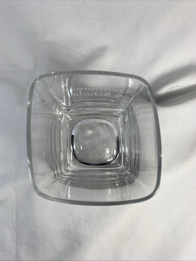 Gentlemans & Scholar Low Ball Glass 4" Tall