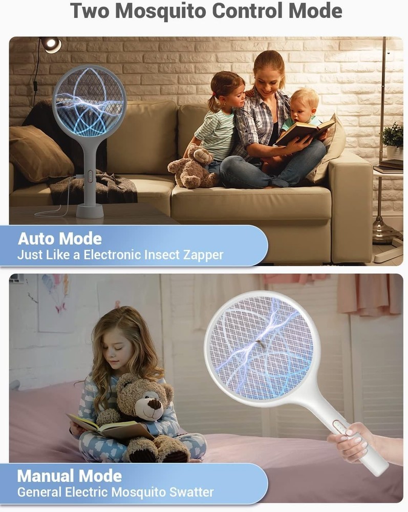 Portable Electric Bug Zapper - Dual Mode Mosquito Killer