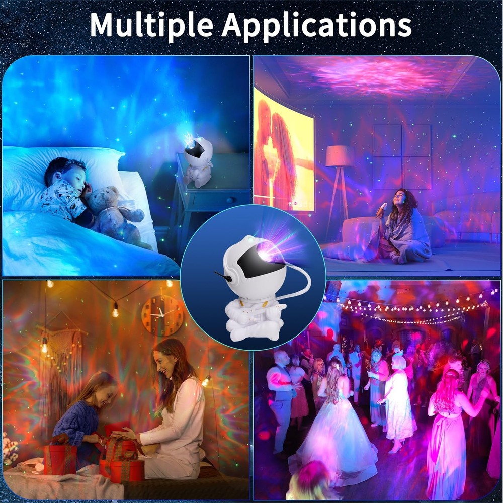 Galaxy Projector Multiple Nebula Modes, Star Projector Galaxy Light with Remo...