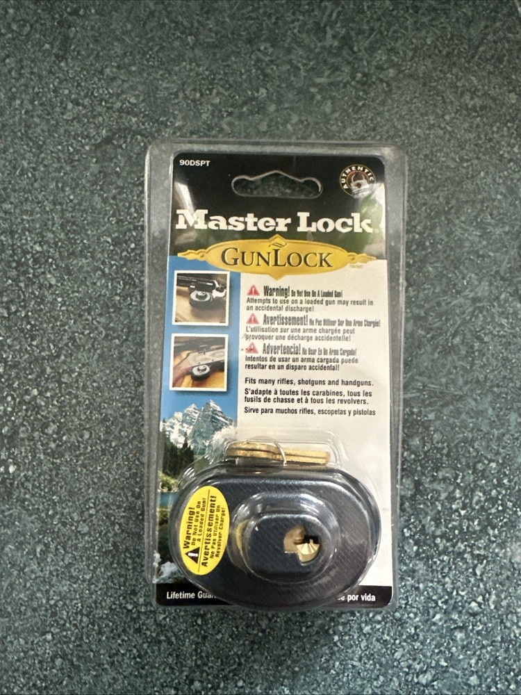 Master Lock, Gun Lock, 2 keys, See photos for complete description, no returns