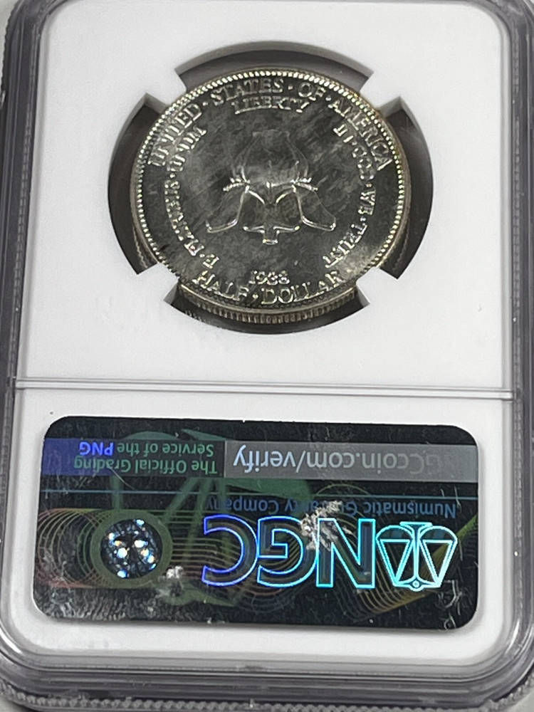 1938 New Rochelle Commemorative Half Dollar : NGC MS67