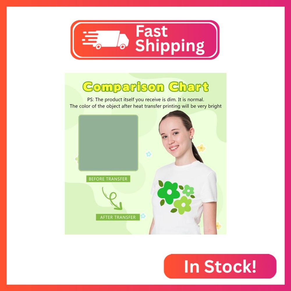 Tintnut Solid Sublimation Ink Transfer Sheets- 16 Sheets 12"x10", Green Color Su